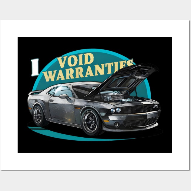 I void Warranties DIY Car Warranty ruined automotive Tee 4 Wall Art by Inkspire Apparel designs